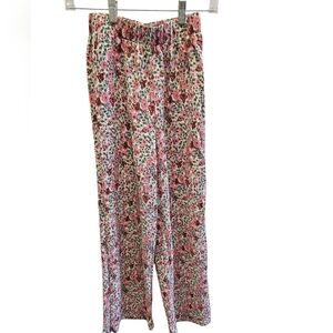 Vici Mable Rosaline Floral Wide Leg Pink Pant NEW